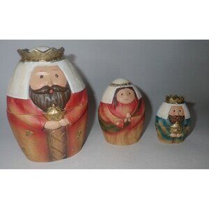 Nativity Nesting doll Set Christmas  Kings‎ Holy Family Decoration